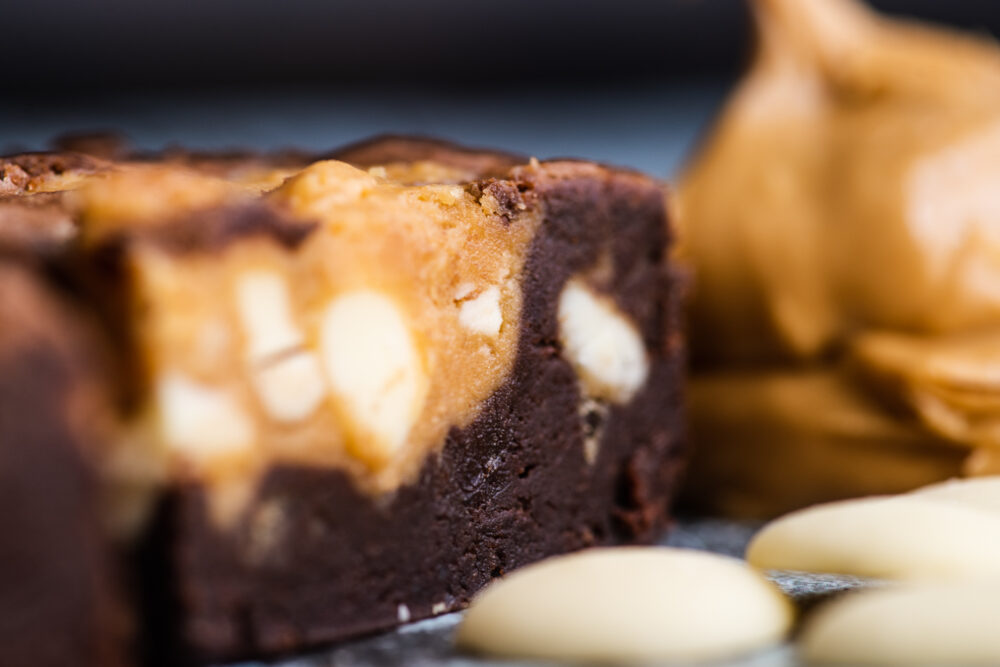 Peanut Butter and White Chocolate Brownie from our Thanksgiving Brownie Box